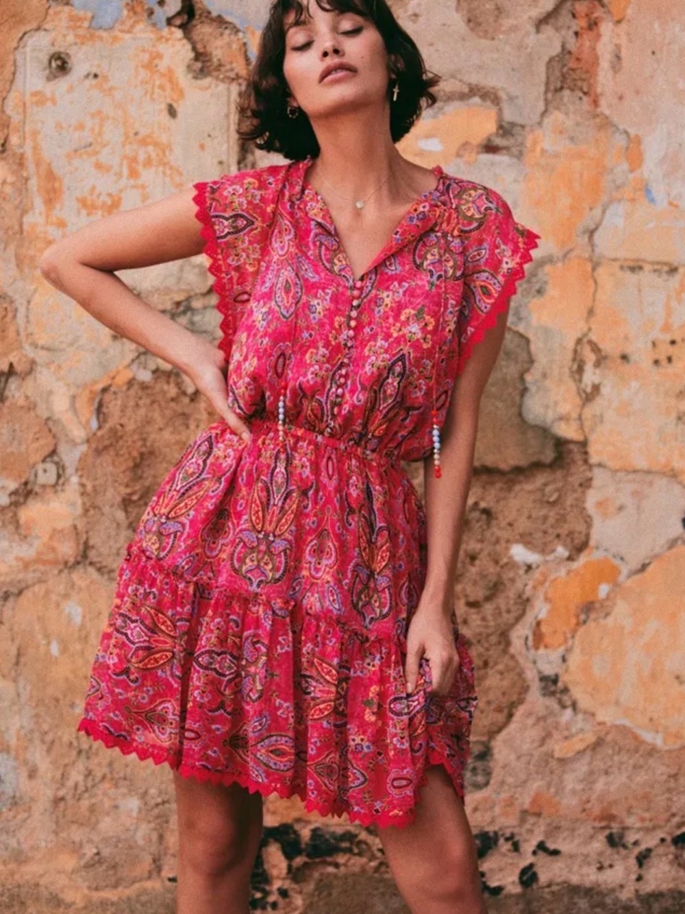 The Kooples Reef Print Silk Dress